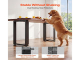 Table Legs, 740 x 450 mm Square T Shape Steel Furniture Legs, Modular Design, Easy Assembly, V952-ZTCFKFXTK281F1QMG001V0