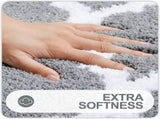 Bathroom Rugs 31x20, Soft and Absorbent Microfiber Bath Rugs, Non-Slip Shaggy Shower Carpet, Machine V1370-AZ4-06869