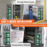 Refrigerant Tank Rack, with 3 x 30lbs and Other 3 Small Bottle Tanks, Cylinder Tank Rack V952-QPCFJ305MM283UO4CV0