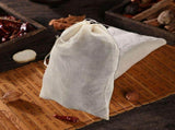 200 Pack Cotton Muslin Bags Sachet Bag Multipurpose Drawstring Bags for Tea Jewelry Wedding Party V1369-AZ3-W-11820