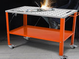 36" x 18" Welding Table, 1200lbs Load Capacity Steel Weldingbench Table on Wheels, Portable V952-KYDHZW1200LB3M6A7V0