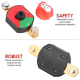 Battery Disconnect Switch with Gold Plated High Current Bars, Universal 12-48V DC Protection Switch, V1369-AZ3-W-12128