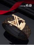 men's belt, genuine leather belt, alloy buckle belt, all-matching belt, premium men's accessories, V1102-918-41668-GOL-120CM-47IN