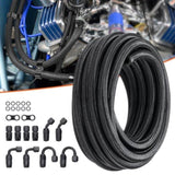 8AN Fuel Line Kit, 6.1 m Fuel Hose Kit, 1.0 cm Nylon Stainless Steel Braided Fuel Line V952-QCYYRYRG12G2QDX9GV0