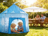Kids Play Tent Foldable 2-3 Person 41.3x53.1in for Indoor Outdoor Party, Pink V1370-AZ4-09032