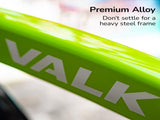 VALK Shuttle 5 Electric Folding Bike, Gen II, 20" Tyres, Shimano 7-Speed, Lime Green V219-BIKEFBVABMTA