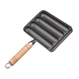 Sausage Grilling Professional Efficient Prevents Stick Spill Proof Thickened Cast Iron Sausage V1294-YM0901-3118240108511