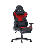 7 RGB Lights Bluetooth Speaker Gaming Chair Ergonomic Racing chair 165&deg; Reclining Gaming Seat 4D V255-GCHAIR-34-BRED