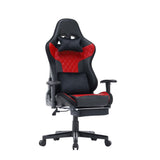 7 RGB Lights Bluetooth Speaker Gaming Chair Ergonomic Racing chair 165&deg; Reclining Gaming Seat 4D V255-GCHAIR-34-BRED