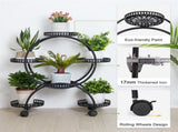 4 Layer 6 Pots Metal Plant Stand Flower Holder Rack Display Holder Shelf Garden V201-QUEW13215886