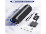 Portable RGB Bluetooth Speaker with Lights 10W Stereo Sound, Bluetooth 5.3, TWS Pairing, 2000mAh, V1232-XYX-001