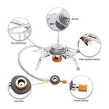 Portable Split Gas Stove Silver V728-LP32786658816