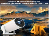HY300 Pro mini portable projector, native 1280 * 720P support 4K / 350ANSI smart projector, with V1106-HRTY-001