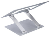 Laptop Stand Collapsible Aluminium Alloy Computer Riser Stand Silver Notebook Support Cooling Holder V1294-YM0714-3113210243211