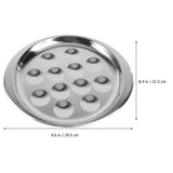 1Pack Snail Cookware Stainless Steel Plate for French Meal V1366-AZ2-W-20248