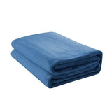 Jason 400GSM Super Soft Micro Fleece Blanket Denim Single V442-WAM-BLANKET-400GSMMICROFLEECE-DENIM-SB