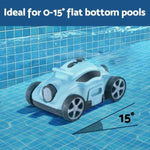 Aquabuddy Robotic Pool Cleaner Automatic Floor Vacuum Robot Swimming Cordless PO-CL-ROBOT-01-BU