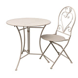 Bordeaux 3pc Setting Round Table 2 Chairs V637-48120SET
