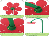 Sprinkler Crazy Dancing Flower Waters Funny 360&deg Rotating Sun Flower Dancing Daisy Lawn V1366-AZ2-W-11379
