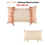 Accessorize Eleni Pink Rectangular Filled Cushion 30cm x 50cm V442-HIN-CUSHION-ELENI-PINK-RE