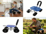 garden kneeler, garden seat with wheels, mobile gardening stool, kneeling bench, garden helper, V1107-DSZ-001-123