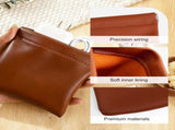 4 Pcs Leather Pouch for Purse, Snap Closure Self-Sealing Cosmetic Bag, Mini Waterproof Organizer for V1258-DP02-F-851
