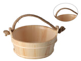6L Sauna Bucket SPA Steam Room Accessory High Capacity Wooden Barrel for Shower Swimming Pool V1294-YM0901-3111210203911