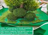 2 Set Landscape Pruning Tarp 78.7"x78.7" Waterproof Bush Trimming with Hole Shrub Catcher Four V1259-DP01-A-1217
