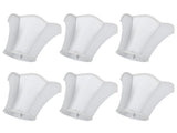 6Pcs European Modern Chandelier Fabric Lampshade Wall Lamp Cover Light Fittings White V1294-YM0901-3119200094111