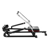 Everfit Rowing Machine 12 Levels Hydraulic Rower Fitness Gym Home Cardio ROWING-OIL-12L-BK