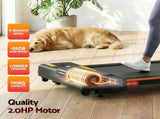 Everfit 3 in 1 Walking Pad Treadmill 12% Incline Under Desk Treadmills for Home Gym With 38cm Wide TMILL-380-2INC-BK