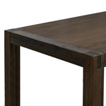 Dining Table 180cm Medium Size with Solid Acacia Wooden Base in Chocolate Colour V43-DT-NOW-CH-M