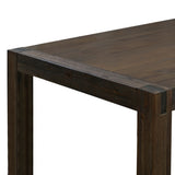 Dining Table 180cm Medium Size with Solid Acacia Wooden Base in Chocolate Colour V43-DT-NOW-CH-M