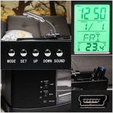 Multifunctional USB Mini Aquarium Fish Tank Aquarium with LED Lamp LCD Display Screen Clock Storage V1294-YM0716-10121417