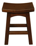 Tokyo Solid Mahogan Timber Footstool V199-BR048WDM
