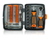 38-Piece Ratchet Screwdriver & Socket Wrench Set - Professional Multi-Bit Repair Tool Kit with V888-ELOSUNG35761