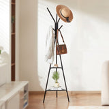 VEVOR Coat Rack Freestanding Coats Rack Stand with 2 Shelves & 6 Hooks V952-YMJDTPJSGJ00O5645001V0