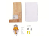Wood Wall Lamp LED Japanese Style Dimmable Wall Sconce for Hallway Balcony Staircase Corridor V1294-YM0901-3119250080911