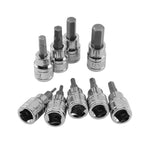 9pcs Allen Key Sockets Hex Bit Socket Set 3/8" Drive Drill Metric Tools 2-10mm V201-EBP0035AU