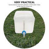 Outdoor Water Storage Bag Foldable White Container with Handle for Camping V1192-AZ-W-23966