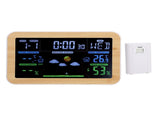 LCD Weather Clock Indoor Outdoor Temperature Humidity Monitor 24 Hour Weather Forecast for Garage V1294-YM0901-3111240227211