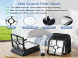 3 Pack Multi-Surface Pet Brush Rolls 2788 and Vacuum Filters 1866 Compatible with Bissell CrossWave V1258-DP02-C-642