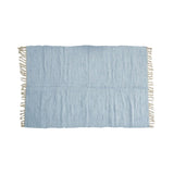 Large Chindi Cotton Handmade Floor Mat with Tassels 90 x 150 cm Sky V442-BZO-FLOORR-LARGECHINDI-SKY-RE
