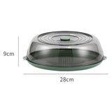 Dish Cover PET Heat Insulation Storage Transparent Dustproof for Home Picnic Cooking Green V1294-YM0717-3111220217211
