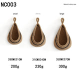 Khaki 3-Piece Wall-Mounted Cotton Rope Storage Baskets Large, Medium, and Small Hand-Woven V888-ELOSUNG13637