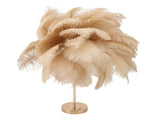 Feather Table Lamp 3 Color Dimmable Touch Switch USB Plug in Romantic Modern Decorative Bedside V1294-YM0703-3119230059416