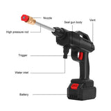 Electric Car Pressure Washer Cordless Spray Gun W/ 2 Battery Water Cleaner Tool V201-SPRAY02BL8AU