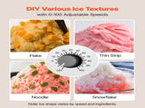Snowflake Ice Machine, 80KG/24H Snowflake Ice Maker, Ice-Shaver Machine with Stainless Steel Blade, V952-JYNBJFL80KG2AWYVE001V3