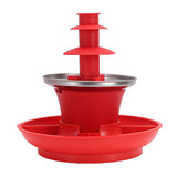 3 Tier Electric Chocolate Fountain Machine Automatic Melting Chocolate Fondue Fountain Party V1294-YM0901-3118250186311
