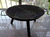 Outdoor Fire Pit Charcoal Fire Pit Camping Fire Pit Backyard Fire Pit Grilling - Black - Size set V1102-132-83980-BLK-SET